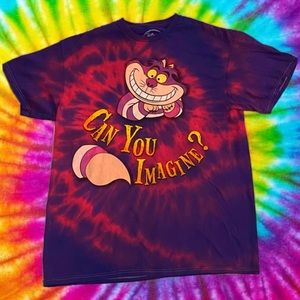 Disney Cheshire Cat Tie Dye Graphic Tshirt